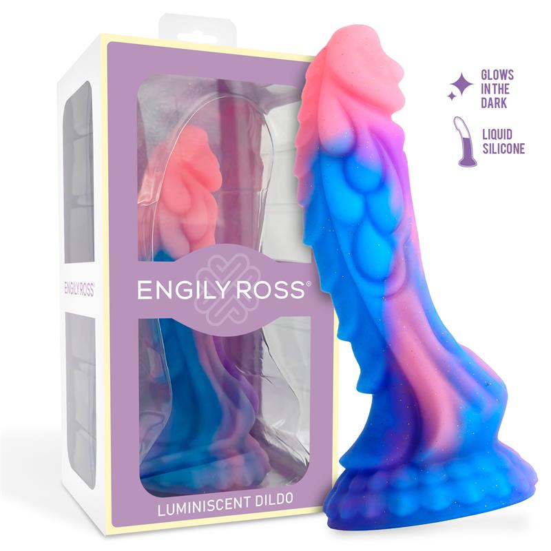 Dildo fantasía dragón Dildox 18 cm, brilla en la oscuridad