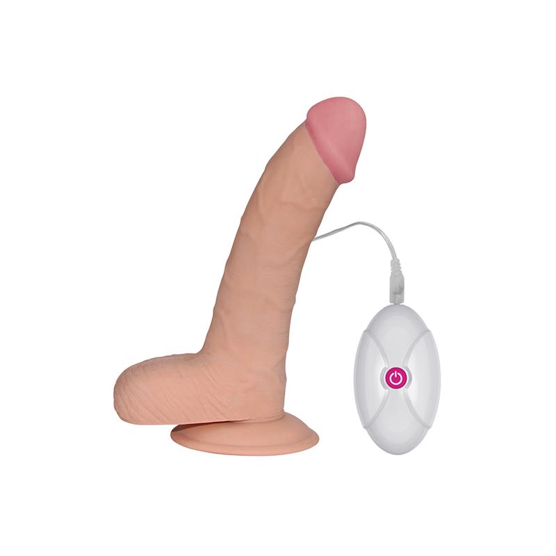 Dildo vibrador realista LOVETOY Ultra Soft Dude · 20 cm