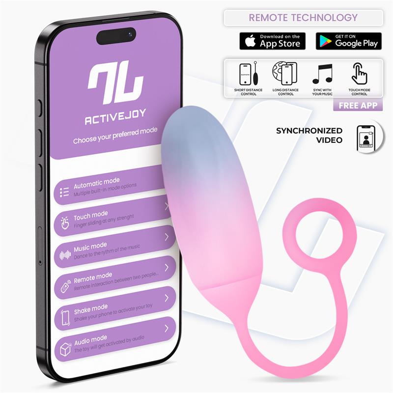 Huevo vibrador con app INTOYOU, silicona doble capa