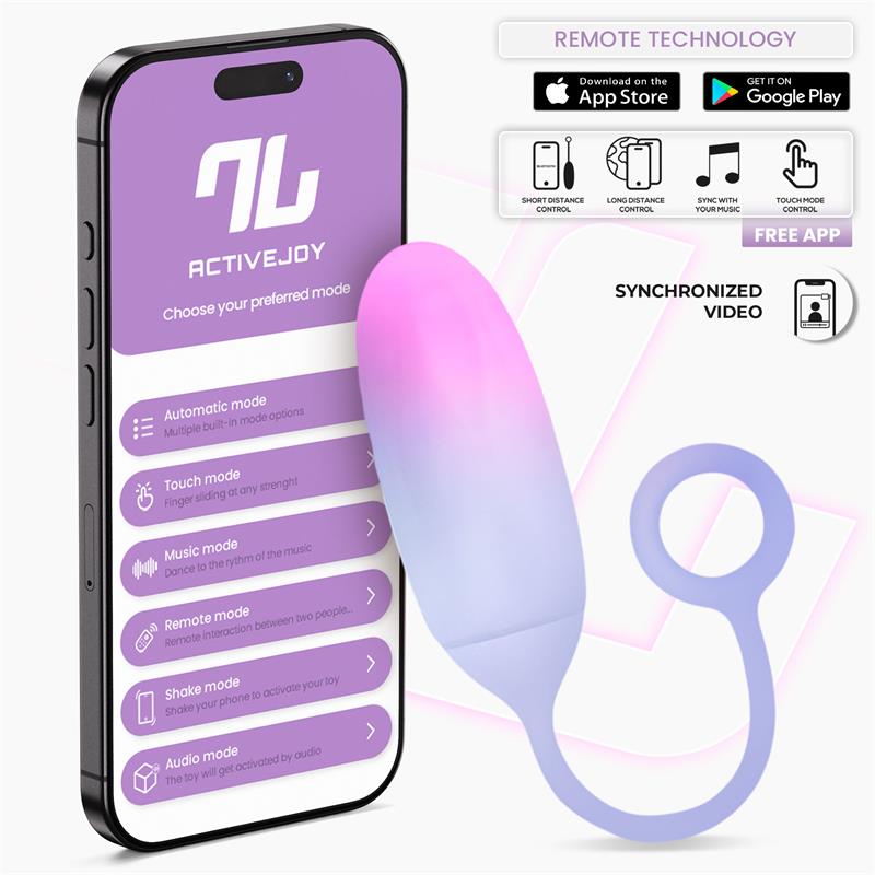 Huevo vibrador de silicona, app y control remoto · INTOYOU