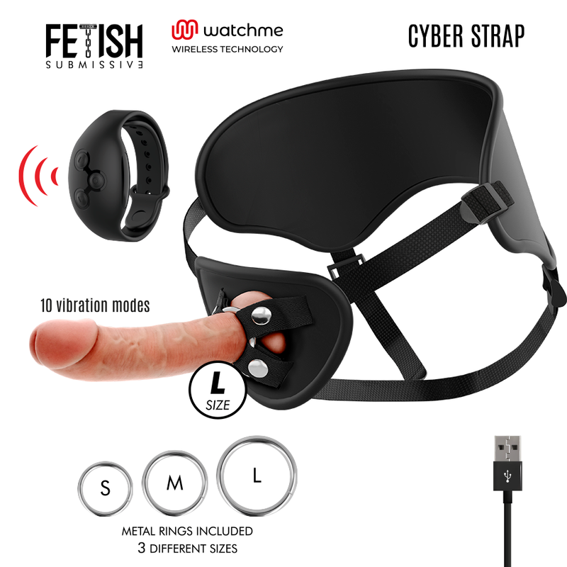 Arnés Cyberstrap de Fetish Submissive con control remoto