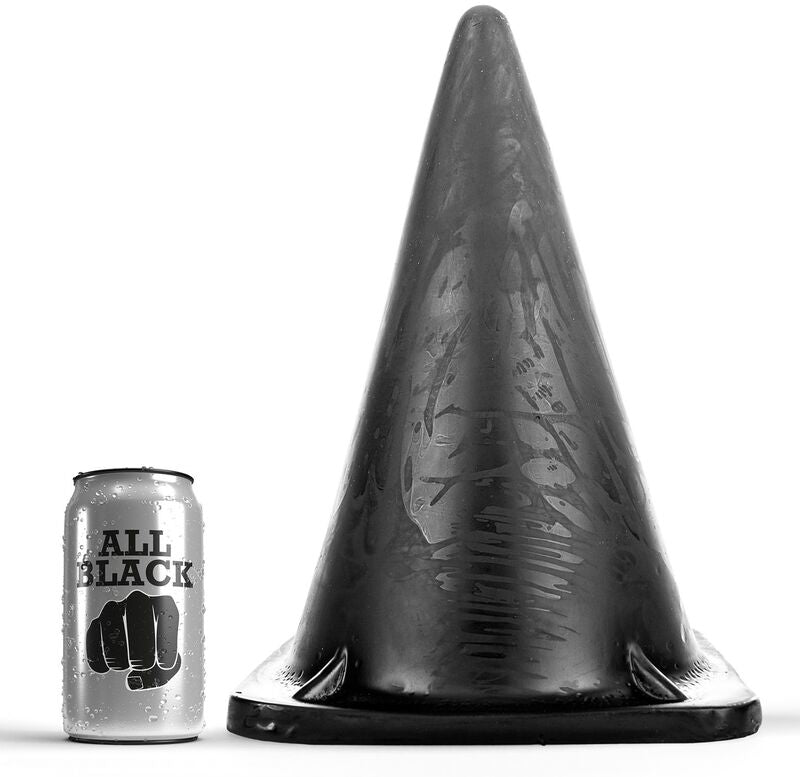 Plug anal triangular de PVC All Black - 30 cm de largo