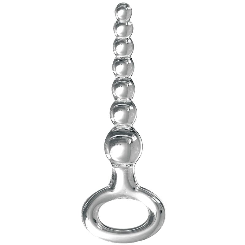 Plug anal de vidrio ICICLES N.67 · 16,5 cm insertables
