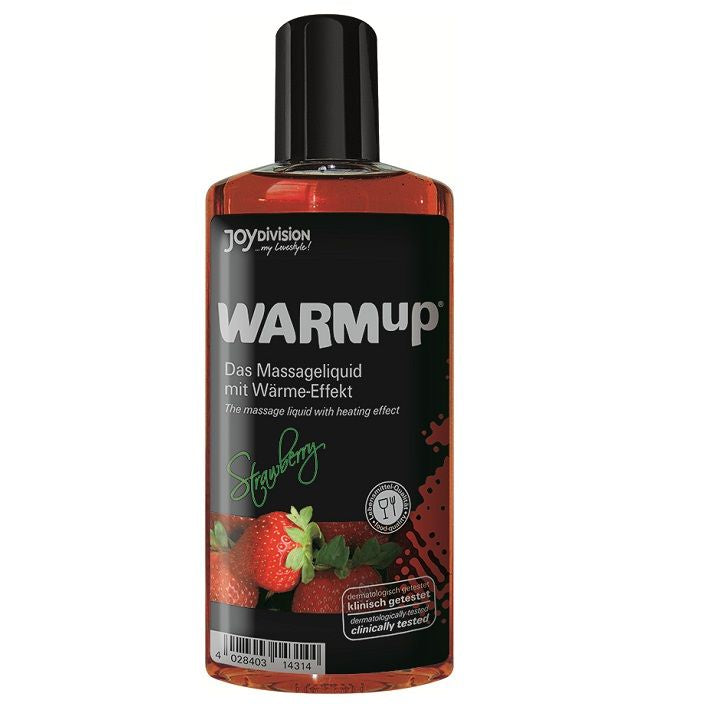 Aceite de masaje efecto calor fresa 150 ml JoyDivision