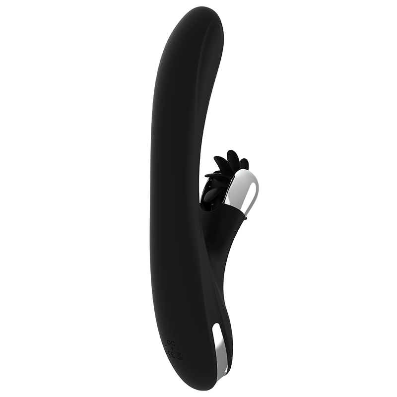 Vibrador rabbit BLACK&SILVER Johnny 24 cm impermeable