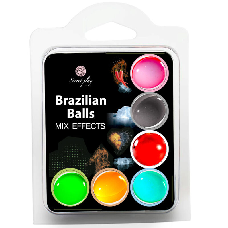 Set 6 Brazilian Balls mix de efectos - Secret Play