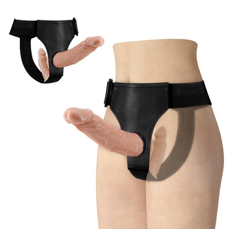 Arnés con dildo doble Baile Ultra Passionate para dos
