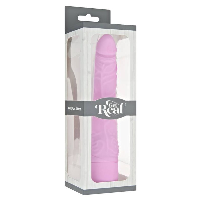 Vibrador realista Classic Slim de Get Real, silicona suave