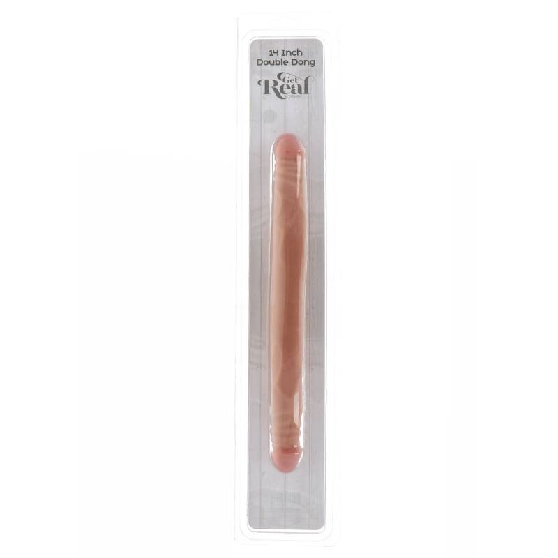 Dong doble realista 35 cm, PVC sin ftalatos - GET REAL