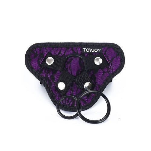 GET REAL - STRAP-ON LACE HARNÉS MORADO