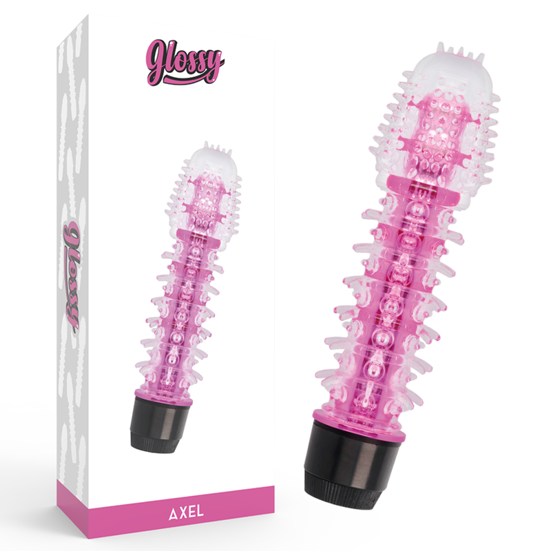 Vibrador Axel de Glossy, TPE flexible y 14 cm de largo