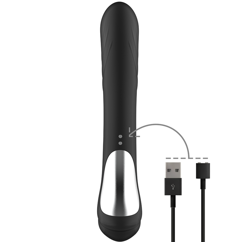 Vibrador rabbit Jamie de Black&Silver, IPX7 impermeable