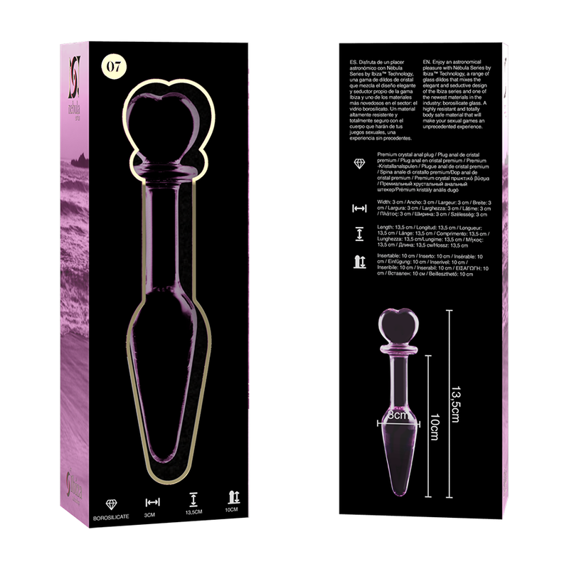 Plug anal de cristal Nebula Series by Ibiza 13,5 cm