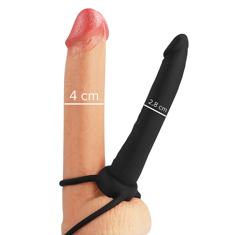 Arnés sin correas Mythology Cobi Onyx para doble penetración