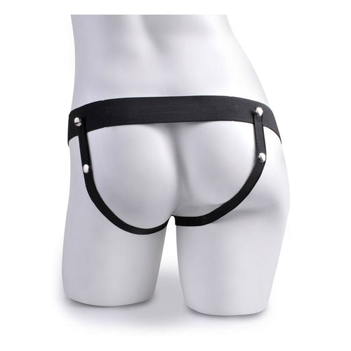 FETISH FANTASY SERIES - ARNÉS AJUSTABLE PENE REALÍSTICO CON TESTÍCULOS SQUIRTING 19 CM