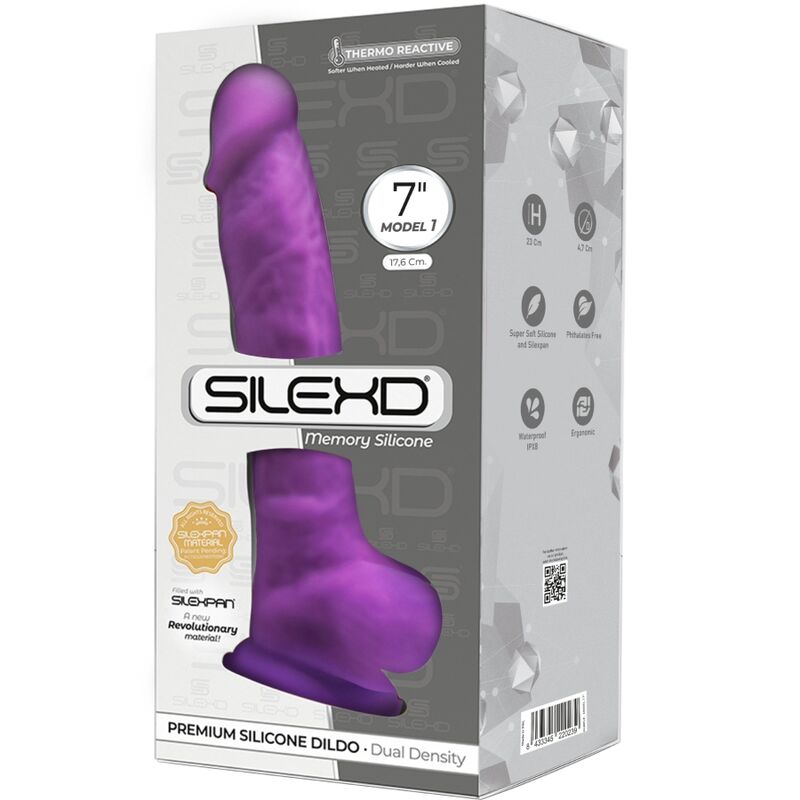 Pene realístico SilexD Modelo 1 silicona premium 17,5 cm