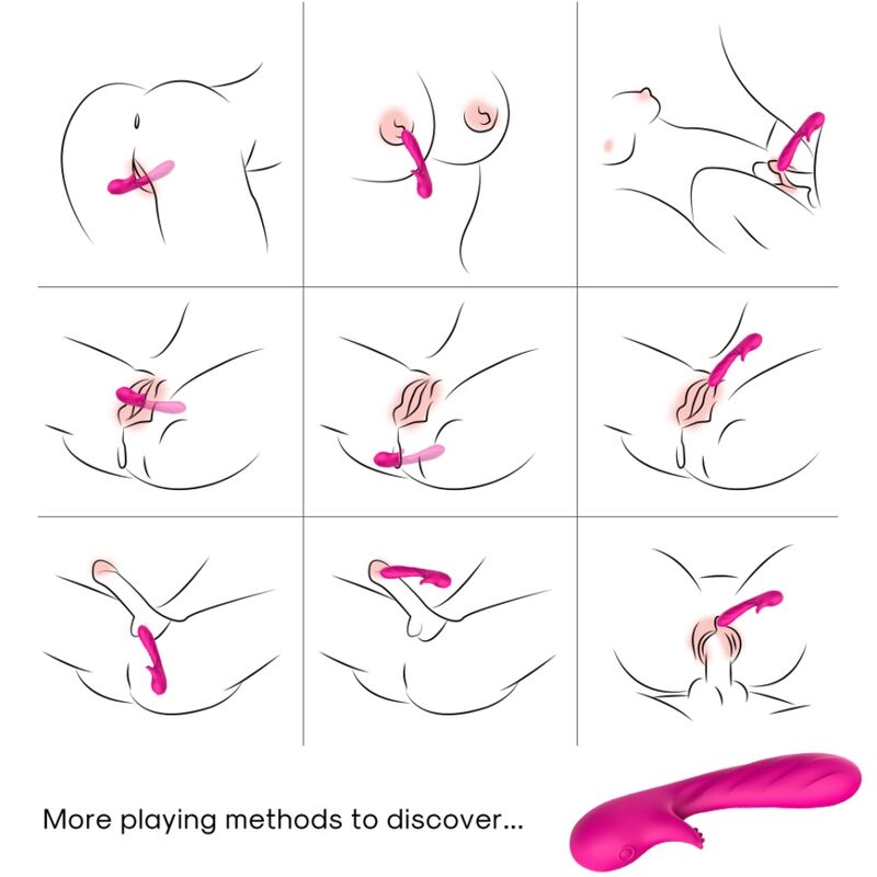 Vibrador con estimulador ARMONY Romance recargable