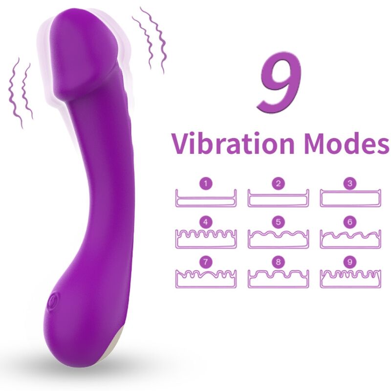 Vibrador punto G de silicona Armony, recargable USB