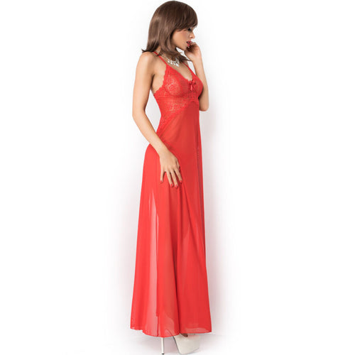 Chilirose - Cr 3883 Babydoll Largo Rojo