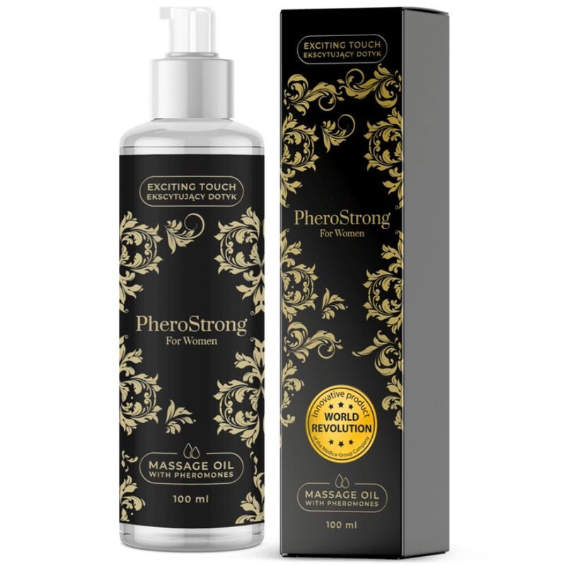 Aceite de masaje PheroStrong con feromonas, mujer 100 ml