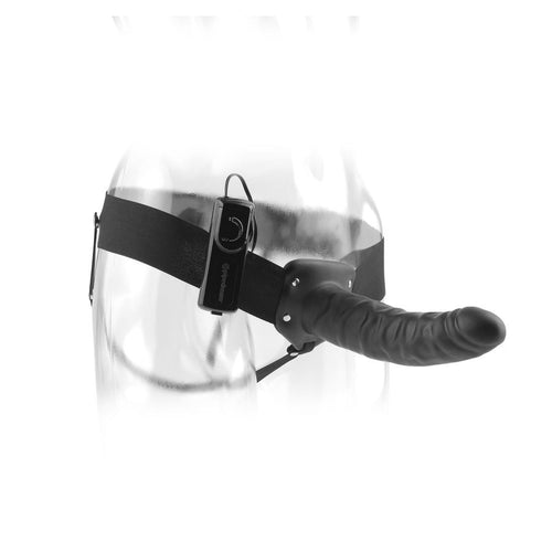 FETISH FANTASY SERIES - ARNÉS VIBRADOR HUECO 19 CM NEGRO