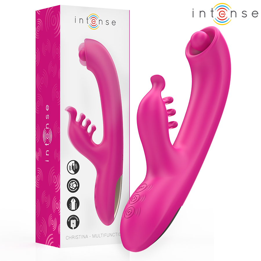 Vibrador rabbit Intense Christina 22.5 cm con rotación