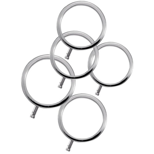 ELECTRASTIM - ELECTRARINGS ANILLOS METÁLICOS PARA EL PENE PACK 5