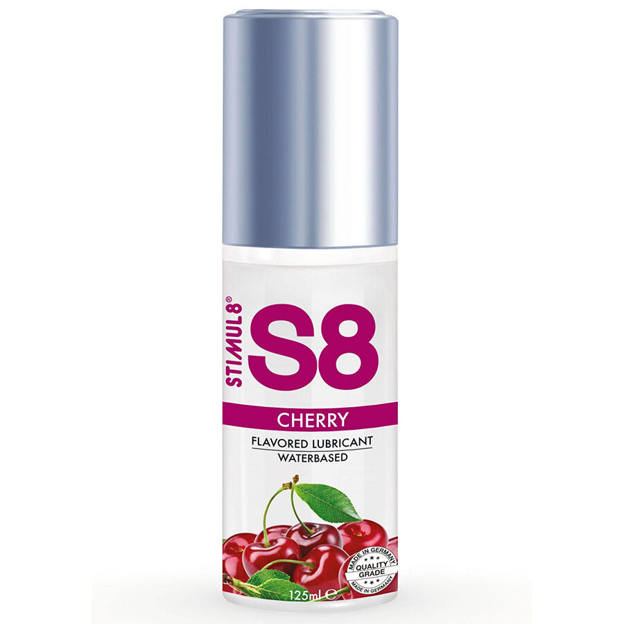 Lubricante de cereza S8 125 ml, apto para besar y lamer