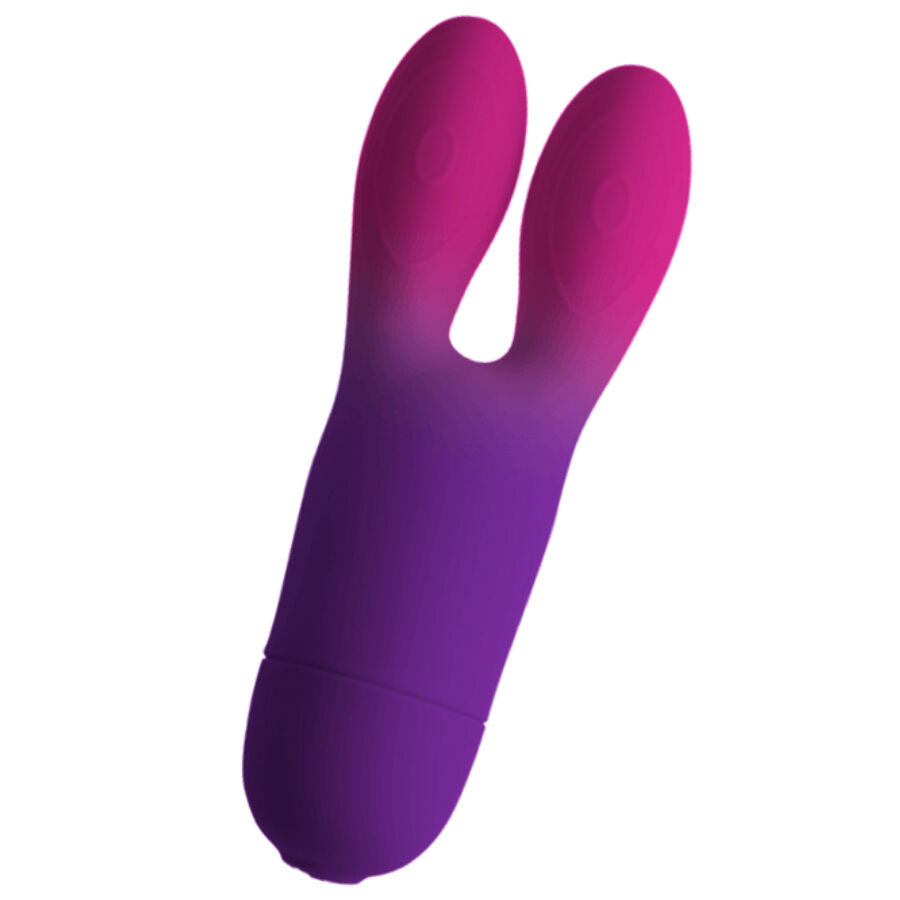 Vibrador rabbit flexible Rocks-Off Glo-Girl Bunny, 10 modos
