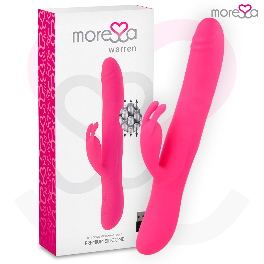 Vibrador rabbit Moressa Warren con sistema Rolling