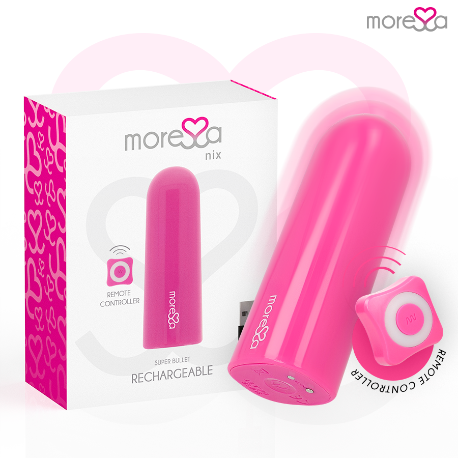 Vibrador con control remoto Nix de Moressa, recargable