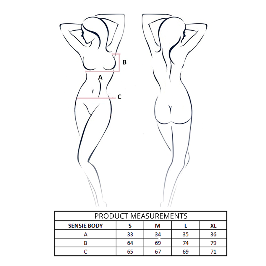 Body Sensie Passion Woman efecto satén y espalda abierta