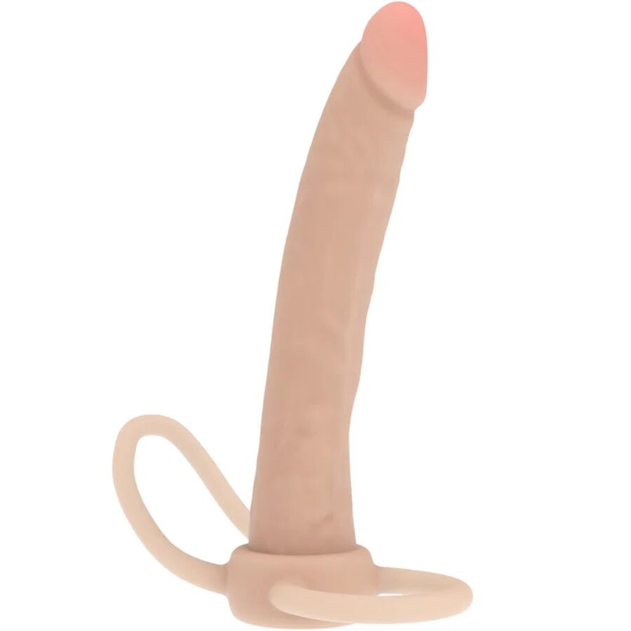 Dildo anal GET REAL Double Trouble de silicona 16 cm