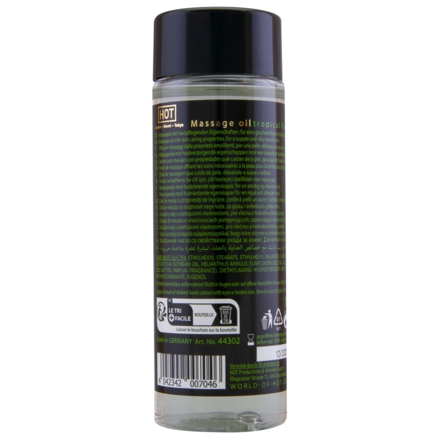 Aceite de masaje HOT Fruta Tropical 100 ml con vitamina E
