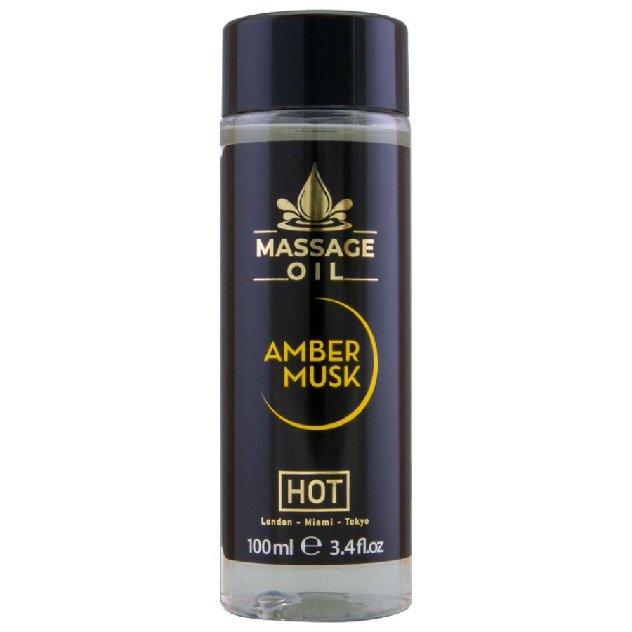 Aceite de masaje HOT Amber & Musk 100 ml con vitamina E