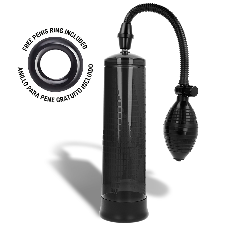 Bomba de vacío para pene Intense for Him con anilla incluida