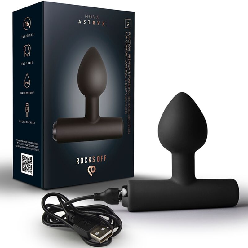 Plug anal vibrador Rocks-Off Nova Astryx recargable