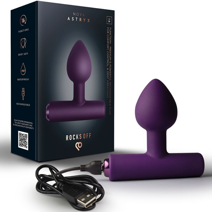 Plug anal vibrador Rocks-Off Nova Astryx recargable