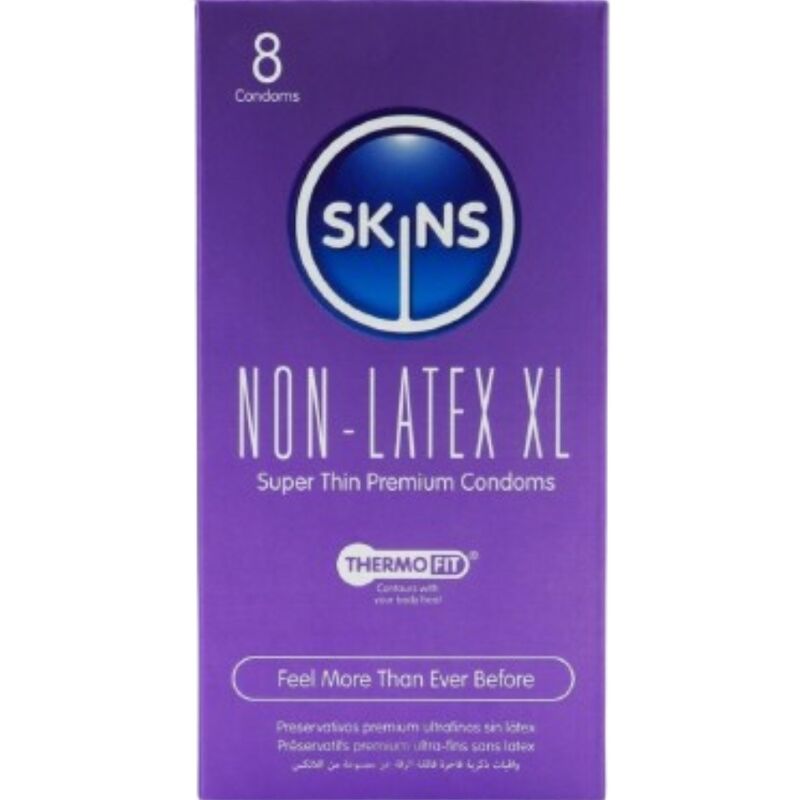 Preservativos sin látex XL ultrafinos Skins pack 8
