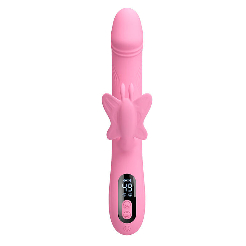 Vibrador rabbit Pretty Love Bella con mariposa y LED
