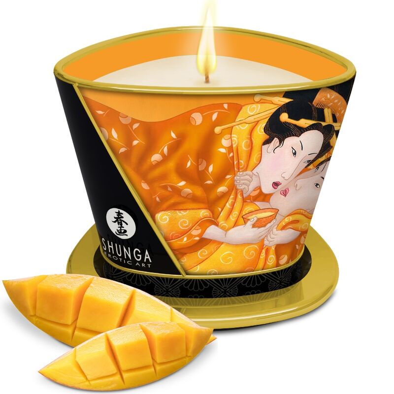 Vela de masaje con aceite Shunga aroma mango 170 ml