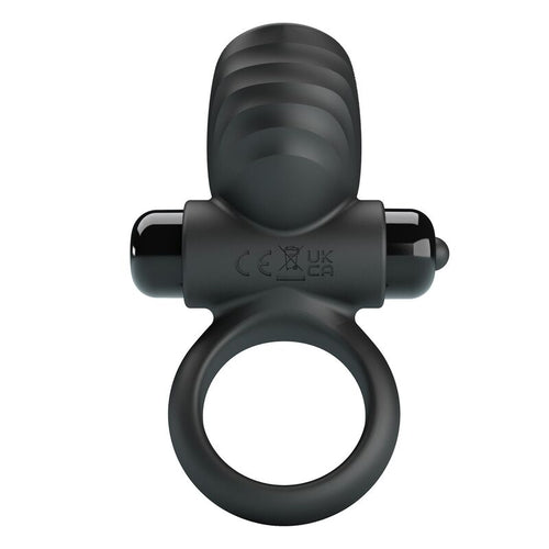 PRETTY LOVE - ANILLO VIBRADOR PARA PENE ADRIEN 10 FUNCIONES NEGRO