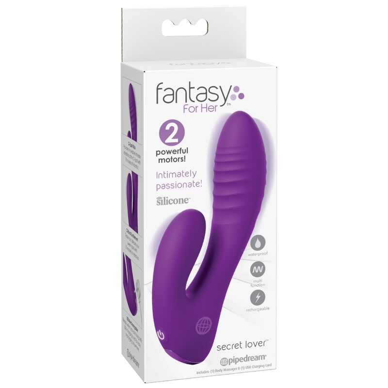 Vibrador doble punto G y clítoris Secret Lover recargable