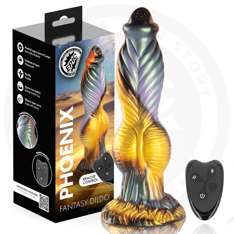 Dildo vibrador EPIC Phoenix recargable con control remoto