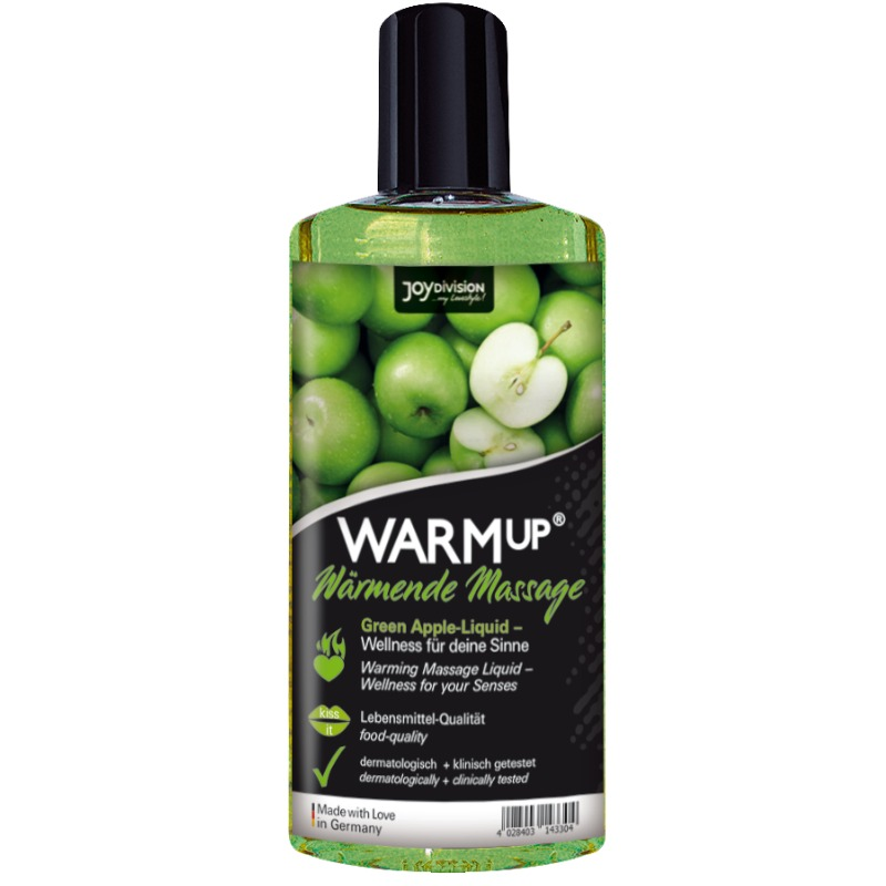 Aceite de masaje WarmUp efecto calor manzana verde 150 ml