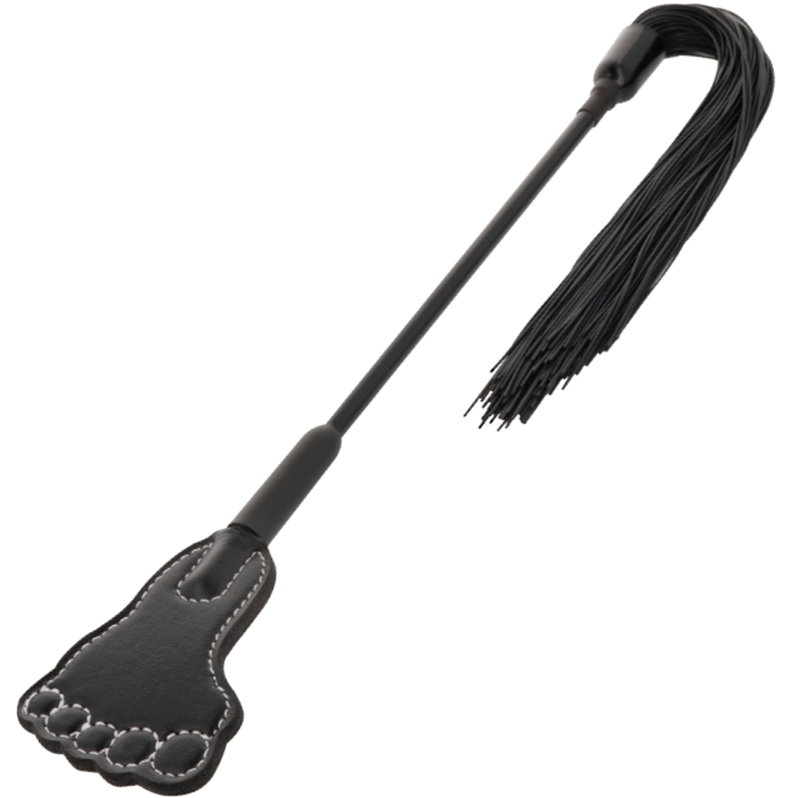 Fusta con látigo DARKNESS Sensations, punta de PVC
