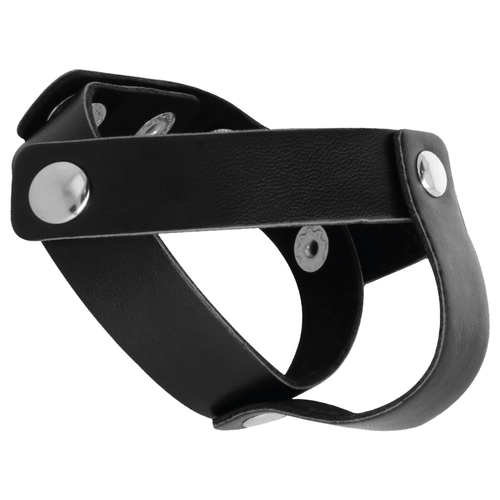 DARKNESS - ANILLO DE PIEL PARA PENE Y TESTÍCULOS