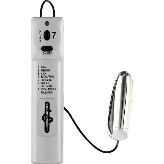 Huevo vibrador Ultra 7 Vector de Seven Creations, con mando