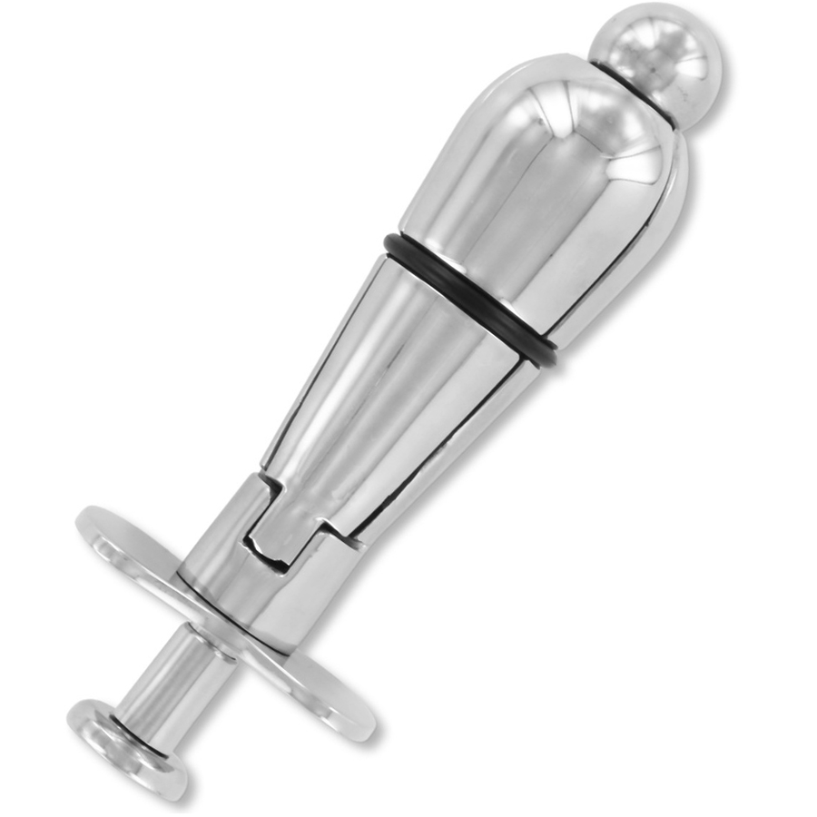 Plug anal de acero inoxidable con bloqueo Metal Hard