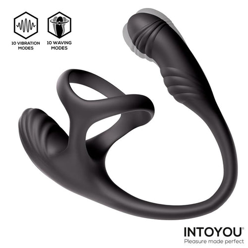 Kamber Plug Anal Vibración y Waving 360º y Estimulador Testículos